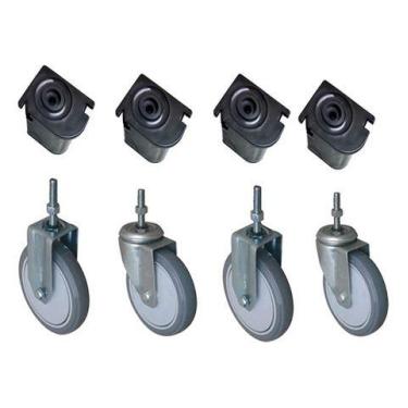 Imagem de Conjunto Com 4 Rodízios 6'' Com 4 Sapatas Para Caixa 1030 - Higipack