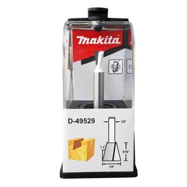 Imagem de Fresa para Tupia Rabo de Andorinha 1/4" Haste 1/4" Makita D-49529