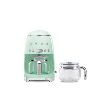 Imagem de Cafeteira Gotejamento Retro Smeg – 10 xícaras Programável com Jarra Extra Verde Pastel, DCF02 DCF12 – 120V