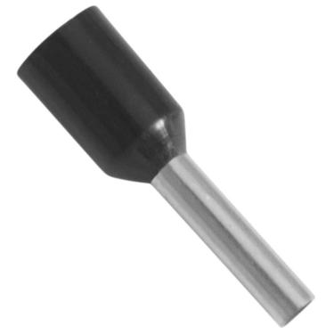 Imagem de Terminal Elétrico Eletrik Cobre Estanhado e Nylon 1,5mm2 X 8MM Preto 100 Unidades Tramontina