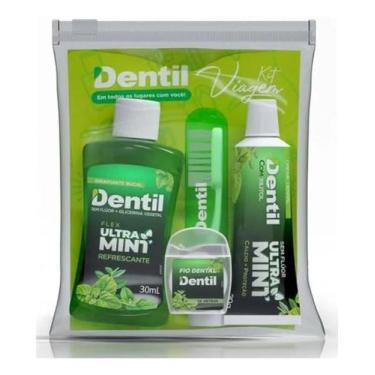 Imagem de Dentil Kit Viagem Ultra Mint Creme Dental Fio E Escova