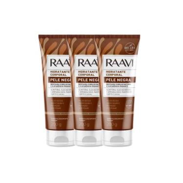 Imagem de Kit Raavi Hidratante Corporal Pele Negra C/3 Un 200g