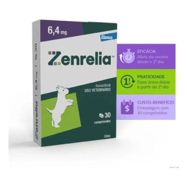 Imagem de Zenrelia 6,4mg 30 Comprimidos Para Dermatite e Coceira em Cães