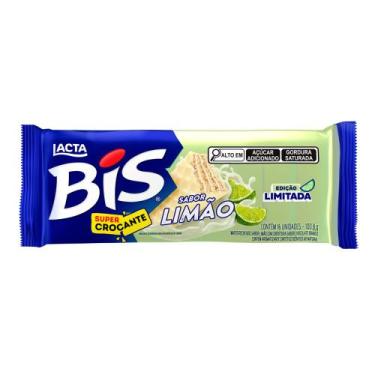 Imagem de Chocolate Bis Lacta Branco Sabor Limão Super Crocante 100,8g
