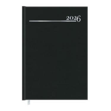 Imagem de Agenda 2027 Redoma Costurada Diária Safira Preta 138x200mm