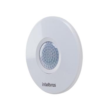 Imagem de Sensor de Presença ESP 360+ com Detecção 360 graus  e Função Fotocélula Branco Intelbras