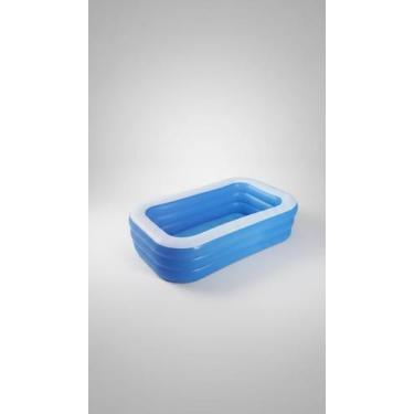 Imagem de Piscina Inflável 1500L Azul 2,10m PVC Infantil - Congratulations Store