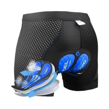 Imagem de Shorts De Ciclismo Masculinos Com Almofada De Gel 5D, Respirável, Com 