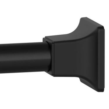 Imagem de Varão de cortina de chuveiro SMODBRODRE preto ajustável 80-200cm