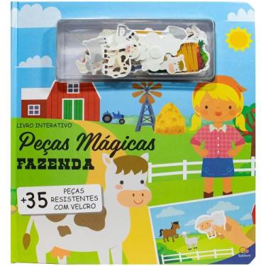 Imagem de Livro - Peças Mágicas - Um livro com velcro: Fazenda