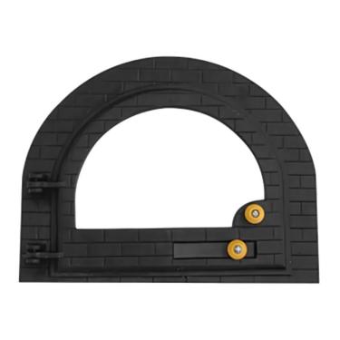 Imagem de Porta Forno Rig Fundidos 168RIG para Fornos a Lenha e Churrasqueiras Ferro Fundido 42x53cm Vidro