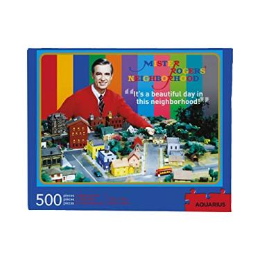 Imagem de AQUARIUS Mister Rogers Puzzle (500 Piece Jigsaw Puzzle) - Glare Free - Precision Fit - Virtually No Puzzle Dust - Officially Licensed Mister Rogers Merchandise & Collectibles - 14 x 19 Inches - 8