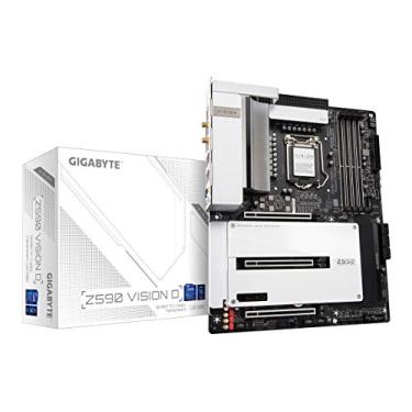 Imagem de Gigabyte Z590 Vision D (LGA 1200/ Intel/ Z590/ ATX/Triple M.2/ PCIe 4.0/ USB 3.2 Gen2X2 Type-C/Intel WiFi 6/ Dual 2.5GbE LAN/Intel Thunderbolt 4/ Placa-mãe)