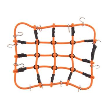 Imagem de Tongina Rede de Bagagem 1/8 1/10 com Gancho para Caminhão de Esteira de Carros D90 SCX10 RC - Laranja
