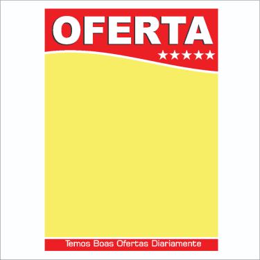 Imagem de Cartaz Oferta Grande Supermercado Duplex 10 und