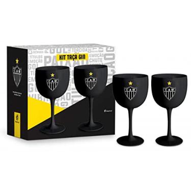 Imagem de Jogo 2 Taças Gin Tônica - Atlético Galo Oficial 580ml Presente Torcedor Brasfoot