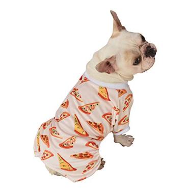 Imagem de CuteBone Pijama macio e elástico para cães – macacão respirável para cães pequenos – Roupa confortável para todas as estações – Design pulôver fácil de colocar – Mantém os animais de estimação
