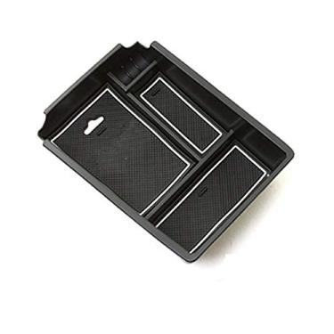 Imagem de DYBANP Caixa de armazenamento de console central de carro, para Hyundai Sonata 2015-2019, caixa de armazenamento de apoio de braço para carro caixa de armazenamento de console central de carro
