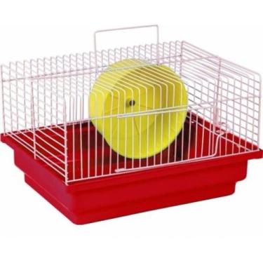 Imagem de Gaiola Para Hamster Básica Vermelha - Jel Plast