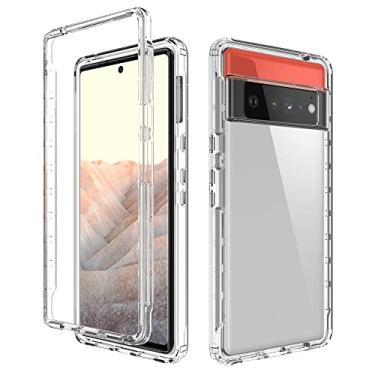 Imagem de For Google Pixel 6 Pro High Transparency Two-color Gradient PC + TPU Phone Protective Case