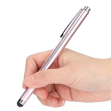 Imagem de Caneta Stylus, 2 funções práticas, compactas e portáteis, canetas de escrita à mão para tablets iOS compatíveis com a maioria dos tablets e celulares (rosa)