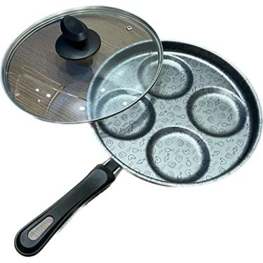 Imagem de Frigideira 4 Ovos Ramos Antiaderente 26cm Cinza/Grafite
