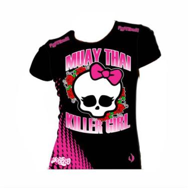 Imagem de Camiseta Muay Thai Killer Girl - Baby Look Feminina - Fb-2045 - Fight