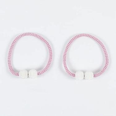 Imagem de Correia de cortina um par de ímã criativo fivela de cortina amarrada corda cinto amarrado acessórios de alça de cortina de cortina decoração tiebacks de cortina, T3,4 pcs