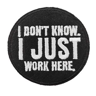 Imagem de Cute-Patch Broche de chapéu meme engraçado I Don't Know I Just Work Here