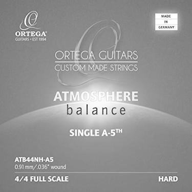 Imagem de Ortega Guitars Guitarra Atmosfera Equilíbrio Única Nylon 5ª A-String Banhada a Prata .036w-Duro Tensão Feita na Alemanha (ATB44NH-A5)