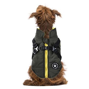 Imagem de Jaqueta quente para estimação – colete para cães pequenos com coleira para filhotes cachorro casaco inverno para clima frio | casacos quentes com zíper para climas frios para filhotes gatos caminhada Zekkle