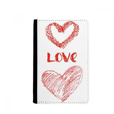Imagem de Love You Heart Red Quote Handwrite Passport Holder Notecase Burse Wallet Cover Card Purse, Multicolor