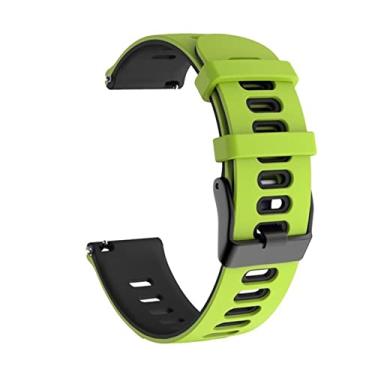 Imagem de HAZELS 20mm Pulseiras de substituição para COROS PACE 2 Sport Silicone Smart Watch Band para COROS APEX 42mm Pulseira Correa (Cor: 5, Tamanho: 20mm Universal)
