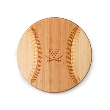 Imagem de NCAA Virginia Cavaliers Homerun! Tábua de corte de bambu com logotipo da equipe, 30,5 cm