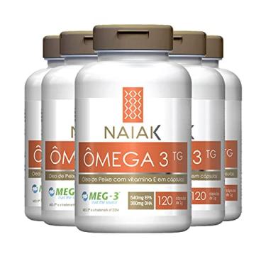 Imagem de Kit 5 Ômega 3TG Naiak 120 cápsulas