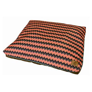 Imagem de Caminha Pet Para Cachorro e Gato Pequeno Chevron Rosa Tamanho P 50x72Cm