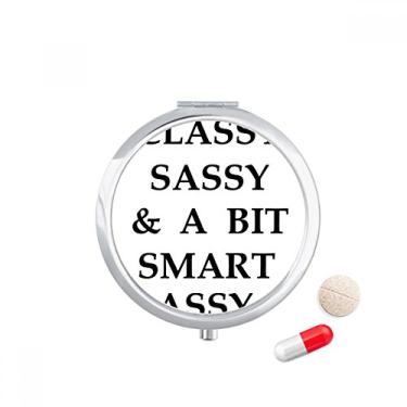 Imagem de Caixa de comprimidos elegante Sassy Bit Smart Assy Design de bolso Caixa de armazenamento de medicamentos Dispensador de recipiente