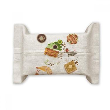 Imagem de Bolsa de linho de algodão com suporte de capa de papel facial de Singapura tradicional