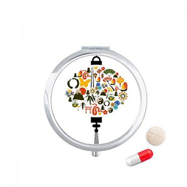 Imagem de Caixa de armazenamento de medicamentos Fan Butterfly Taiji bule de chá de montanha