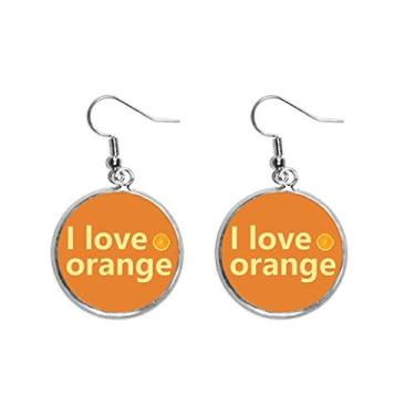 Imagem de Brinco feminino com pingente de prata I Love Fruit Orange Ear