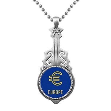 Imagem de OFFbb-USA Pendente Symbolic Currency European Market Jewelry Music Guitar Torque Hangtag