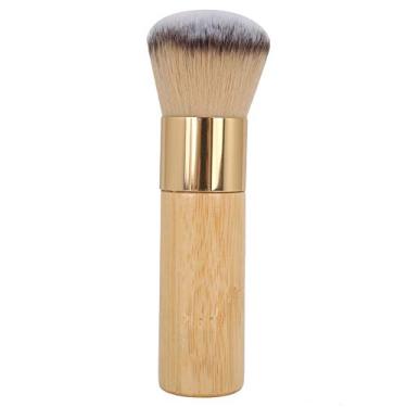 Imagem de Sutiã de pó solto, base de maquiagem de bambu, pincel de maquiagem, pincel de blush, ferramenta de aplicação cosmética