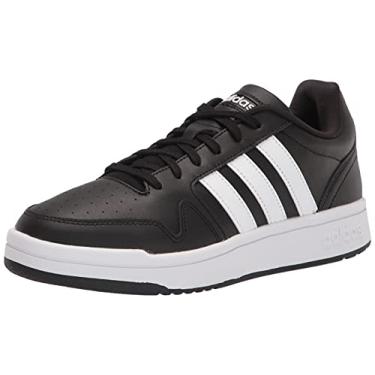 Imagem de Adidas Tênis de basquete masculino Post Up, preto/branco/preto, 43, Branco