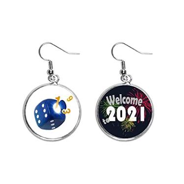 Imagem de Rules Dice Mahjong Art Deco Presente Fashion Orelha Pingentes Brincos Joias 2021 Blessing