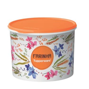 Imagem de Tupperware Caixa Farinha 3,8Kg Floral | Conservar Mantimento