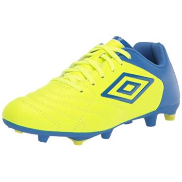 Imagem de Umbro Chuteira de futebol masculina Classico Xi Fg, Amarelo/azul., 11