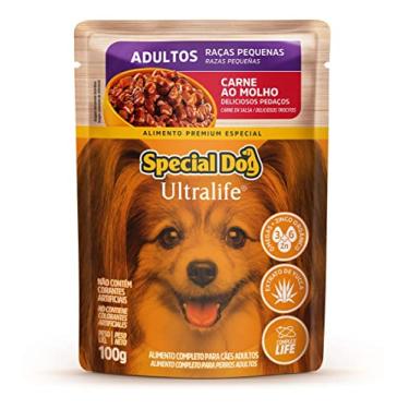 Imagem de Ração Úmida Special Dog Ultralife para Cães Adultos de Porte Pequeno Sabor Carne ao Molho 100g