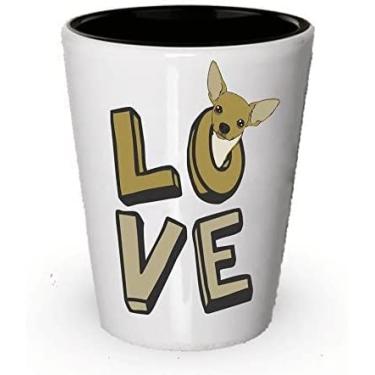Imagem de Chihuahua Love Shot Glass - Chihuahua Lover ideia de presente (2)