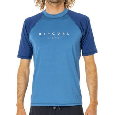 Imagem de Camiseta De Surf Rip Curl Shockwaves Azul - Masculina