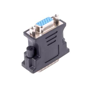 Imagem de NATEFEMIN DMS-59pin macho para conector de extensão VGA RGB fêmea de 15 pinos para PC, placa gráfica, monitor, adaptador de conexão de projetor de TV